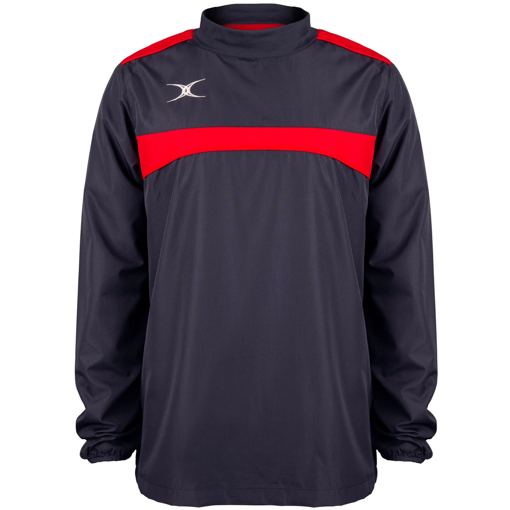 2600 RCBQ18 81506005 Jacket Photon Warm Up Dark Navy & Red Front