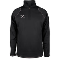 2600 RCGG18 81513405 Top Quest 2 Quarter Zip Fleece Black Front