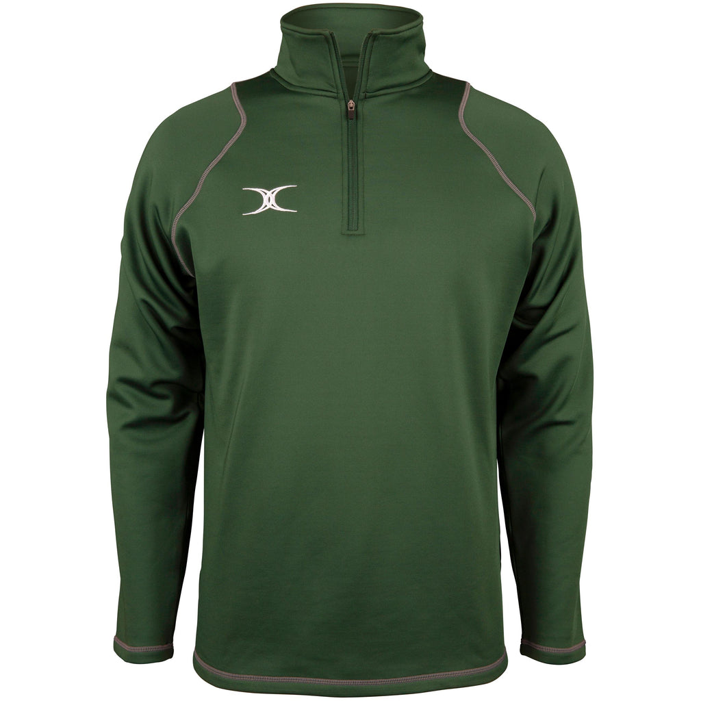 2600 RCGG18 81513705 Top Quest 2 Quarter Zip Fleece Green Front