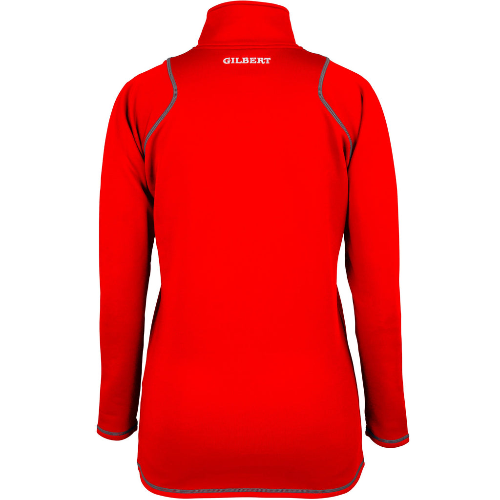 2600 RCGH18 81514005 Top Quest 2 Quarter Zip Fleece Ladies Red, Back