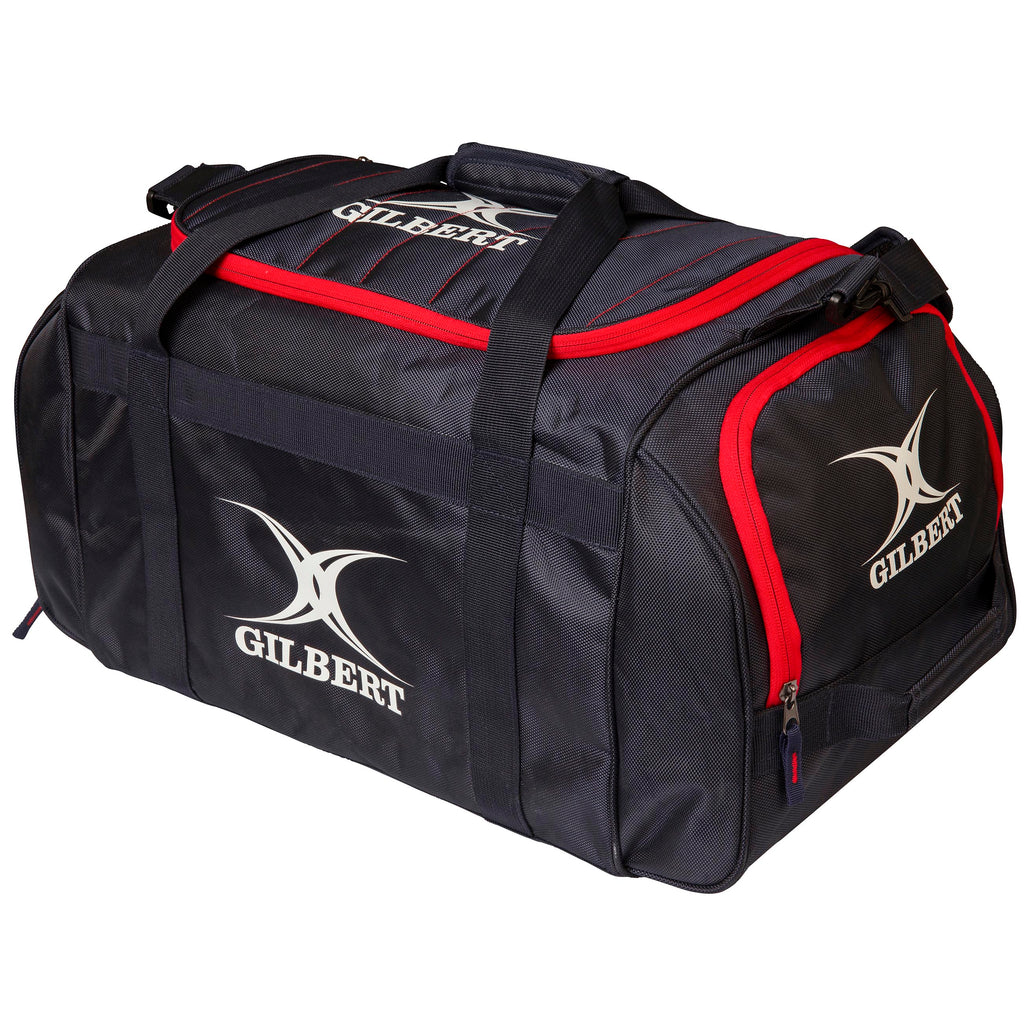 2600 RHAF19 83026400 Bag Performance Holdall Black _ Red Front