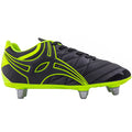 2600 RSIA19 87385018 Boot Sidestep X9 Lo 6 Stud Black _ Neon Yellow, Outstep