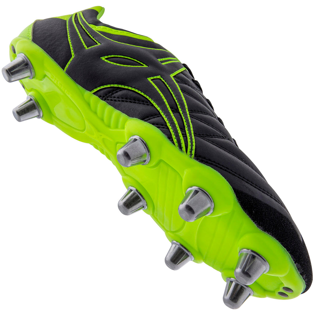 2600 RSIA19 87385026 Boot Sidestep X9 Lo 8 Stud Black & Neon Yellow Main