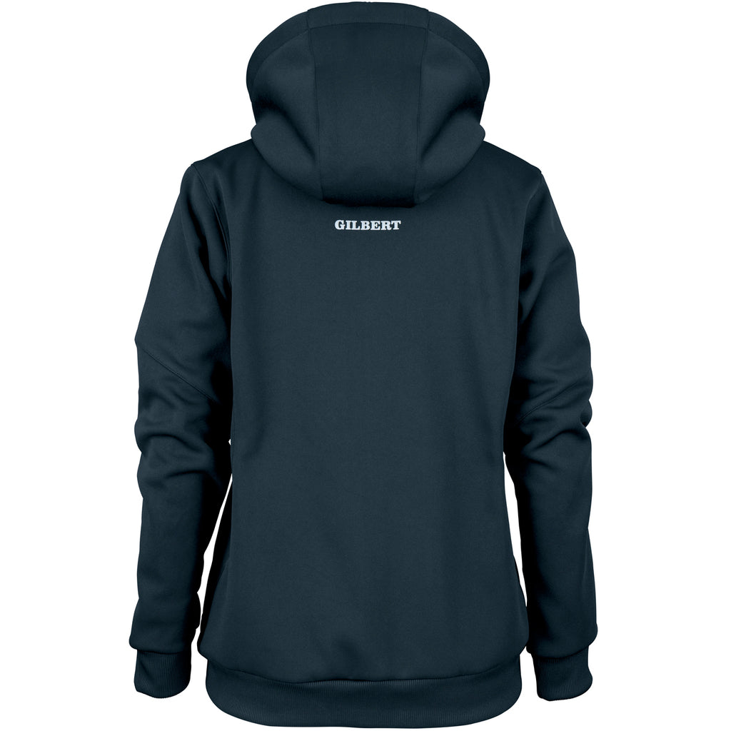 RCBQ17Jacket Pro Technical Hoodie Full Zip Ladies Dark Navy, Back