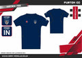 ccfd14001leisure shirt matrix tee navy.jpg