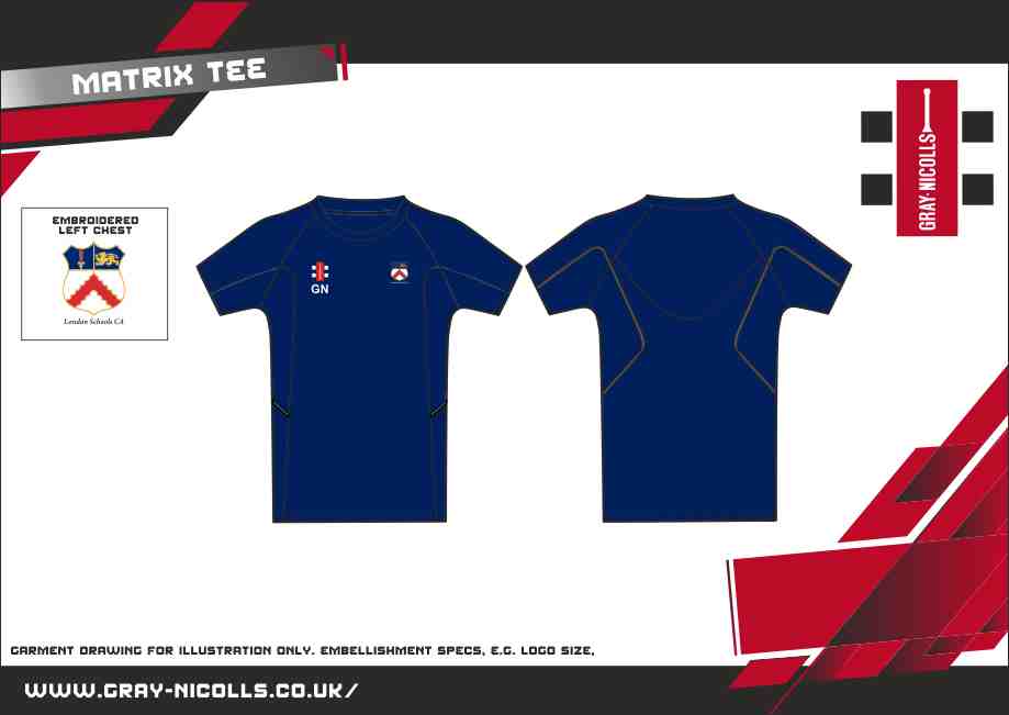 ccfd14001leisure shirt matrix tee navy.jpg