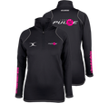 rcgh18001top quest 2 ladies quarter zip fleece ladies black front.png