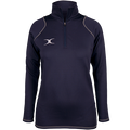 rcgh18top quest 2 ladies quarter zip fleece ladies dark navy front.png