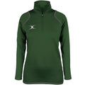 rcgh18top quest 2 ladies quarter zip fleece ladies green front.jpg