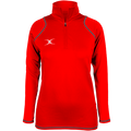 rcgh18top quest 2 ladies quarter zip fleece ladies red front.png
